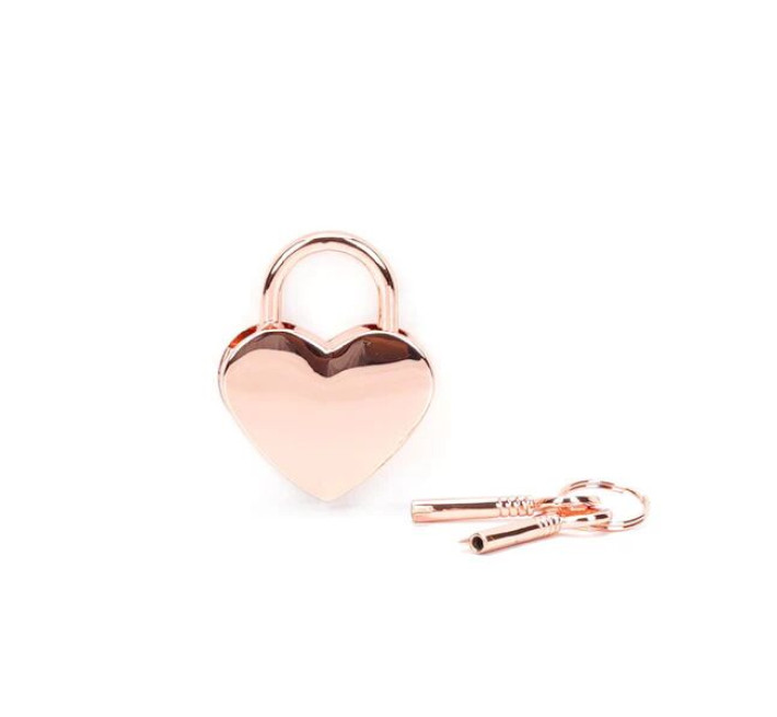 Замочек Liebe Seele Heart Shape Padlock Rose Gold (2 шт)