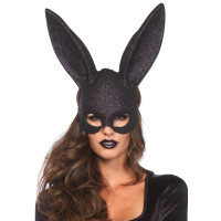 Блискуча маска кролика Leg Avenue Glitter masquerade rabbit mask Black Блискуча маска кролика Leg Avenue Glitter masquerade rabbit mask Black