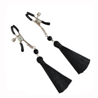 Затискач для сосків Art of Sex - Nipple clamps Black Tassels Затискач для сосків Art of Sex - Nipple clamps Black Tassels