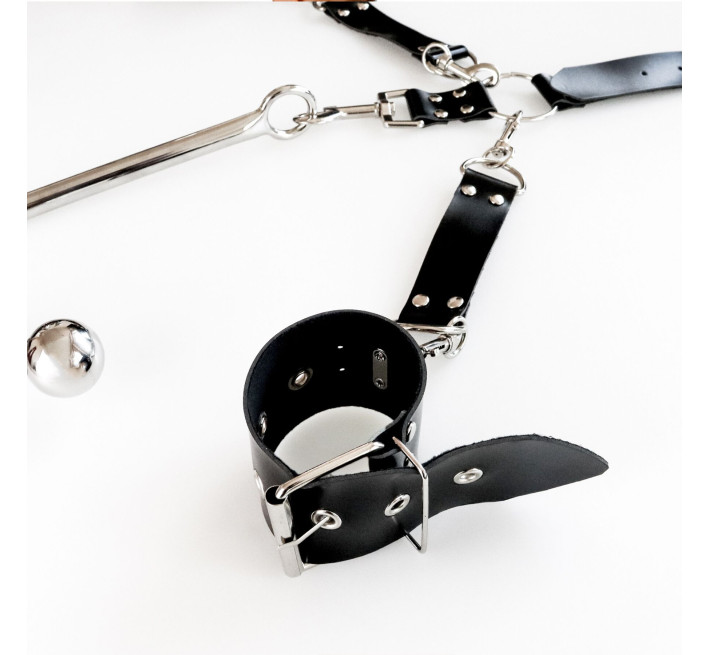 Бондажний набір з металевим анальним гаком Art of Sex Beatrice Bondage set with anal hook № 2