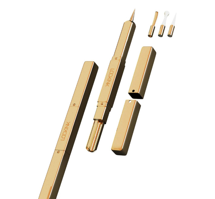 Ексклюзивний тиклер LOCKINK 5-head Flirting Tickler - Golden з п'ятьма насадками