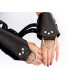 Манжеты для подвеса за руки Art of Sex Kinky Hand Cuffs For Suspension из натуральной кожи, Черные