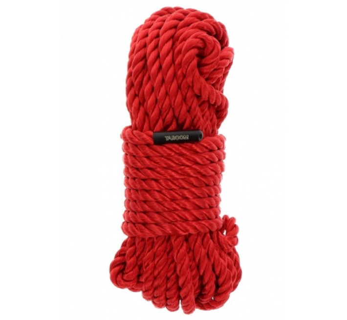 Бондажна мотузка Taboom Bondage Rope, 10 м х 7 мм, червона