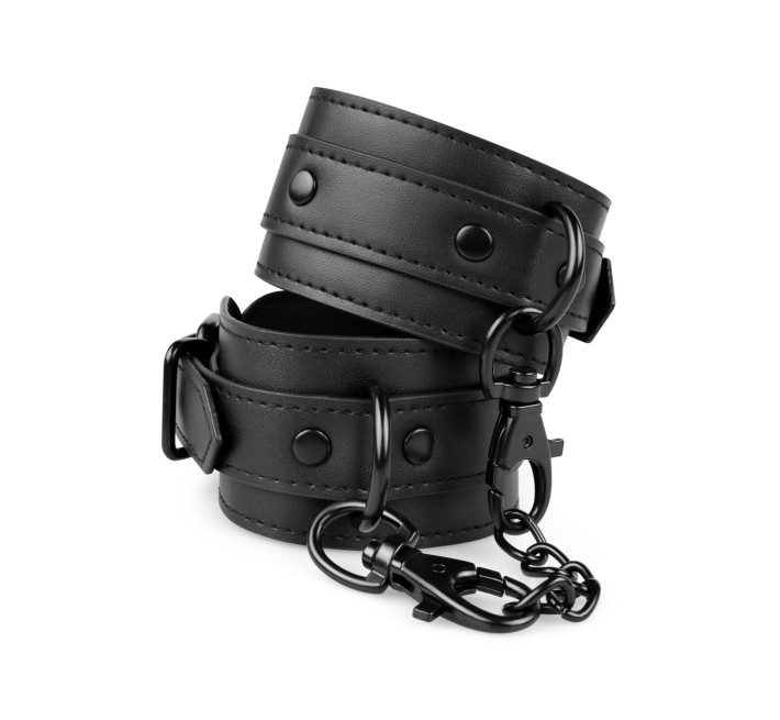 Поножи Bedroom Fantasies: Faux Leather Ankle Cuffs, черные