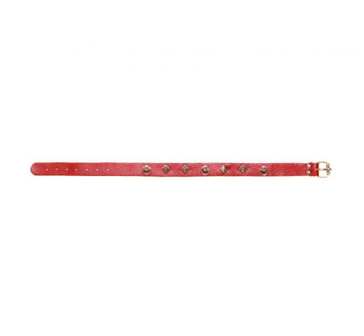 Нашийник sLash Leather Choker, Red