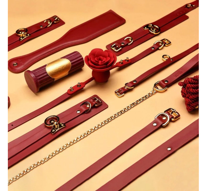 Кляп в форме Розы UPKO Rose Ball Gag Красный