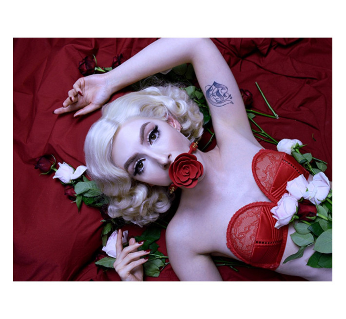 Кляп в форме Розы UPKO Rose Ball Gag Красный