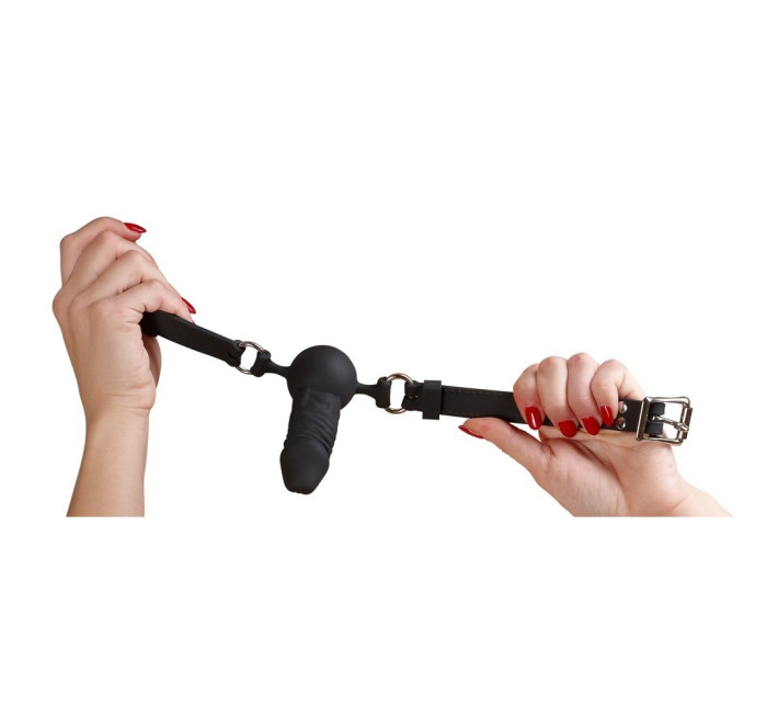 Кляп з пенісом Bad Kitty Gag Silicone