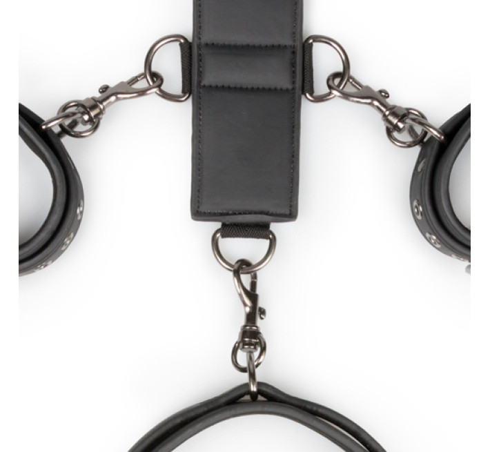 Набор для фиксации шеи и запястья EasyToys, искусственная кожа, черный