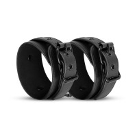 Поножі Bedroom Fantasies: Faux Leather Ankle Cuffs, чорні Поножі Bedroom Fantasies: Faux Leather Ankle Cuffs, чорні