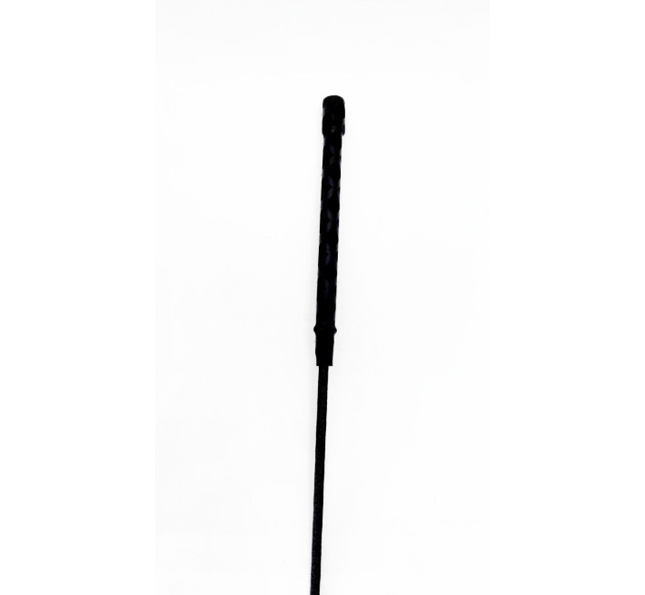 Стек DS Fetish Whip PU Leather riding crop, чорний, 46 см