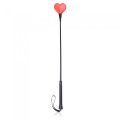 Стек DS Fetish Crop heart red/black 60 см