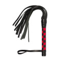 Флогер sLash VIP Leather Flogger, Black/Red