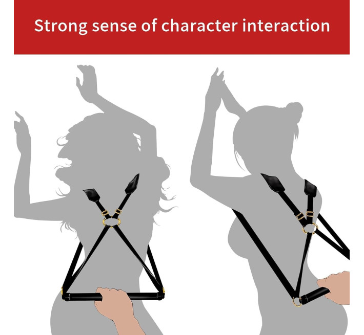 БДСМ-набір LOCKINK YEAHWOW Black Doggy Style Saddle set