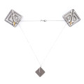 Зажимы для сосков с легкой подвеской LOCKINK Adjustable Nipple Clamps with Light Pendant - Grey