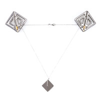 Зажимы для сосков с легкой подвеской LOCKINK Adjustable Nipple Clamps with Light Pendant - Grey