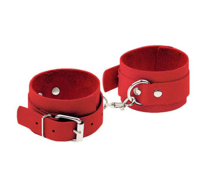 Наручники sLash Leather Standart Hand Cuffs, Red