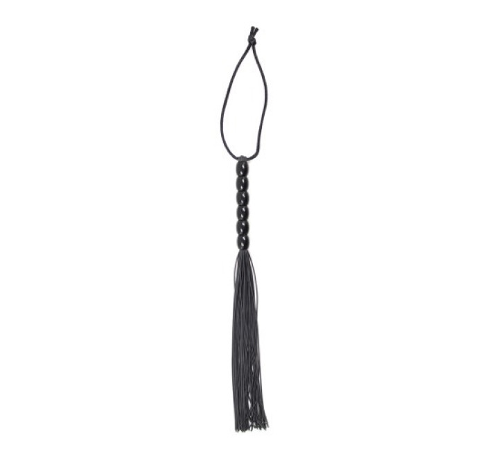 Міні флогер DS Fetish Leather flogger Чорний, 22 см
