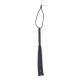 Міні флогер DS Fetish Leather flogger Чорний, 22 см