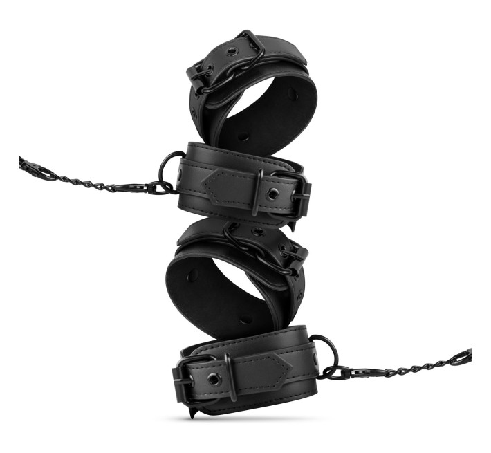 Набор БДСМ Bedroom Fantasies: Kinky Bondage Set 5-piece, наручники, поножи, повязка, флоггер, свечи