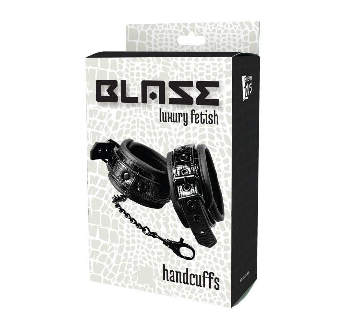 Наручники Dream toys BLAZE LUXURY HANDCUFF CROCO BLACK, Черный