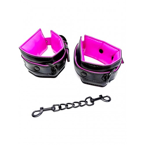 Наручники DS Fetish Handcuffs black-pink