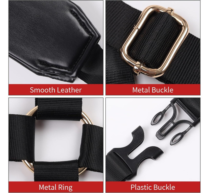 БДСМ-набір LOCKINK YEAHWOW Black Doggy Style Saddle set