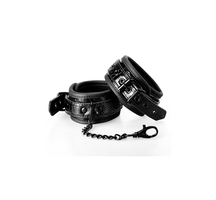 Наручники Dream toys BLAZE LUXURY HANDCUFF CROCO BLACK, Черный