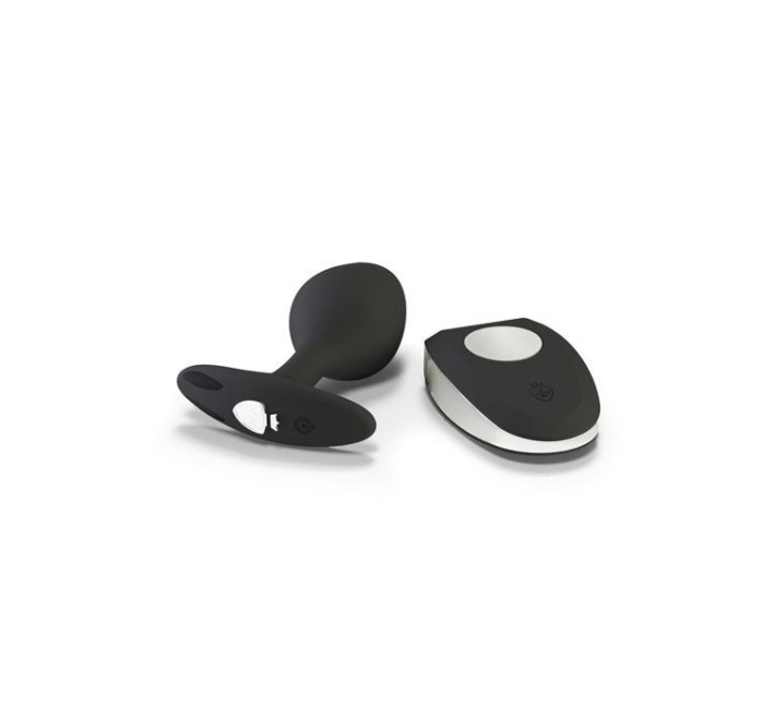 Силиконовая анальная пробка Mystim Rocking Vibe с вибрацией и пультом для электростимулятора