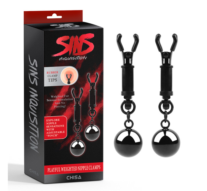 Затискачі для сосків Chisa Sins Inquisition Playful Weighted Nipple Clamps
