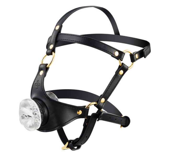 Маска-збруя для орального сексу LOCKINK SEVANDA Blowjob Head Harness