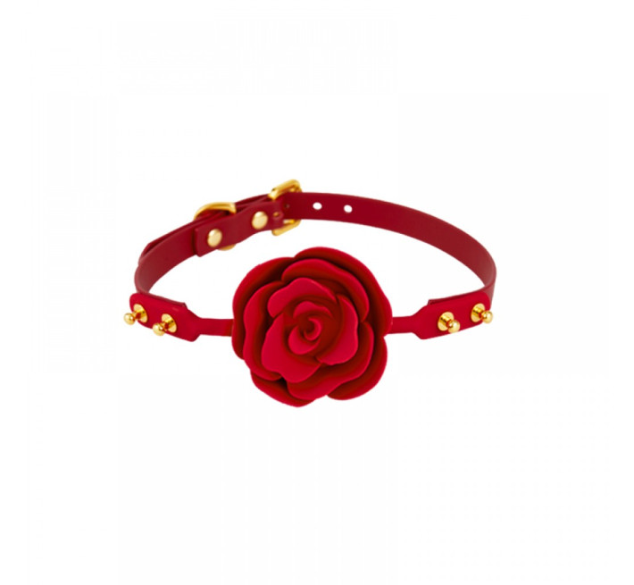 Кляп в форме Розы UPKO Rose Ball Gag Красный