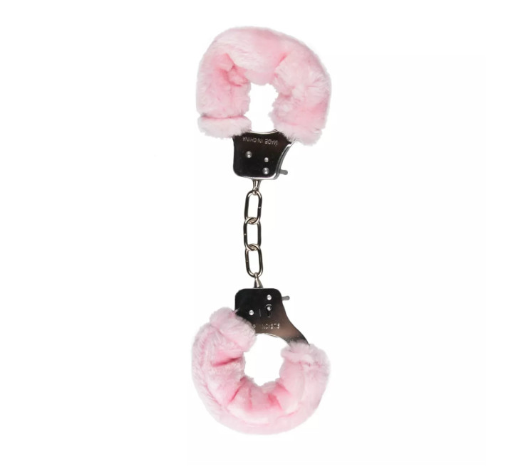 Наручники металеві з хутром EasyToys Pink