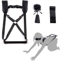 БДСМ-набір LOCKINK YEAHWOW Black Doggy Style Saddle set БДСМ-набір LOCKINK YEAHWOW Black Doggy Style Saddle set