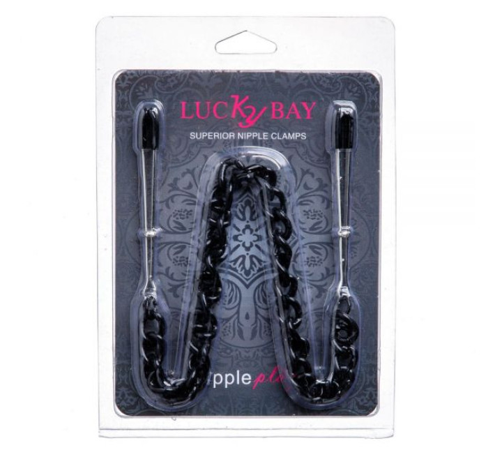 Затискачі на соски Lucky Bay Nipple play пінцет Chain Heavy Metall Чорний