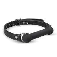 Кляп-уздечка EasyToys, силиконовый, черный, 1.7 см