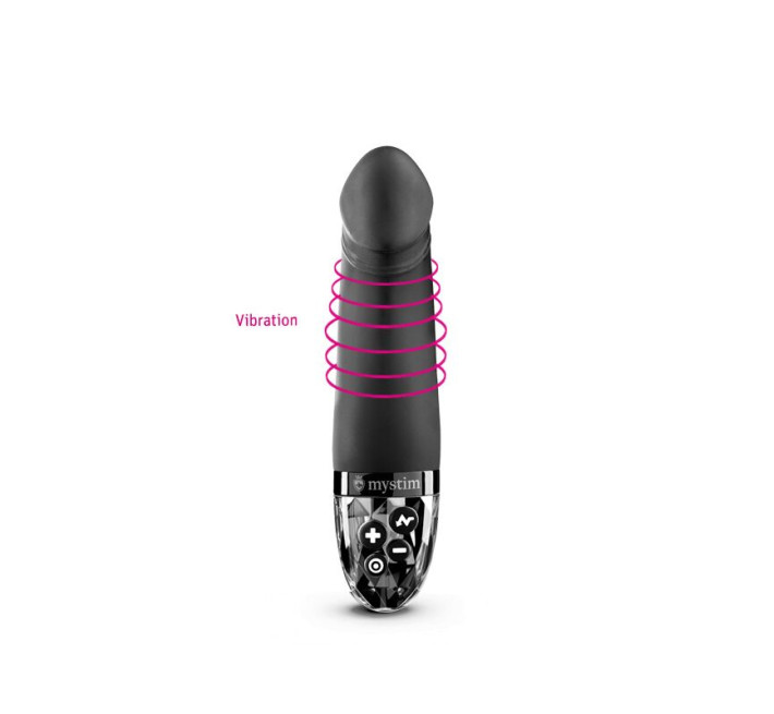 Вібратор з електростимуляцією Mystim Real Deal Neil Black Edition