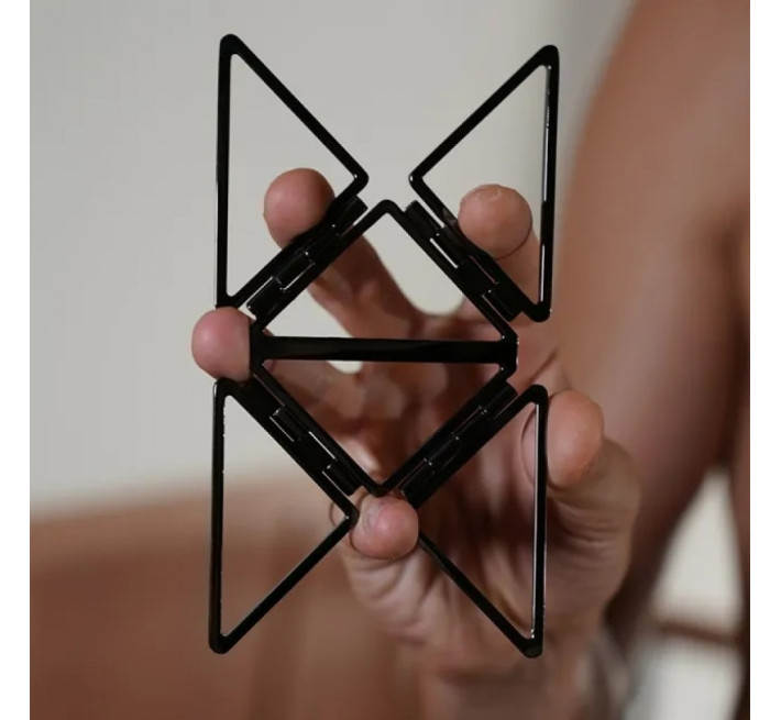 Набор для БДСМ Lockink, натуральная кожа и металл, черный, 7 предметов