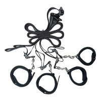 Розтяжка на ліжко Punishment - 5-Piece Bed Restraint Kit - Black