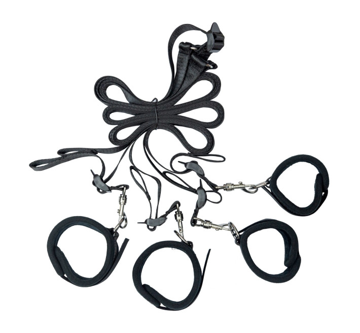 Розтяжка на ліжко Punishment - 5-Piece Bed Restraint Kit - Black