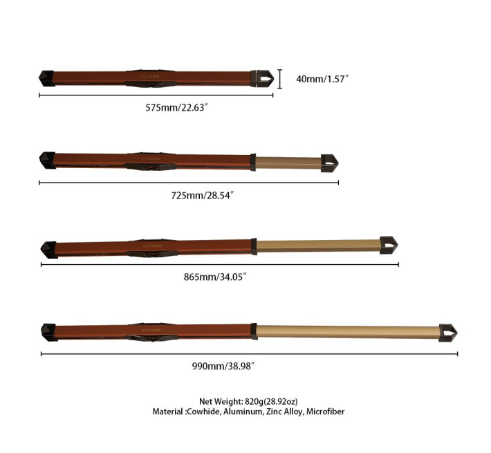 Фіксатор-розпірка LOCKINK Adjustable Spreader Bar Set - Brown