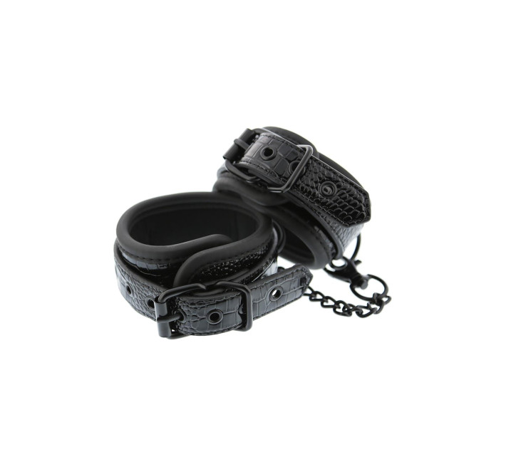 Кайдани Dream toys BLAZE LUXURY ANKLE cuff CROCO BLACK, Черный