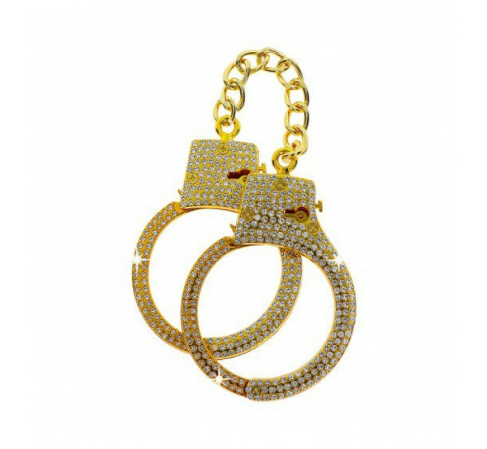 Наручники с камнями Taboom Diamond Wrist Cuffs Gold
