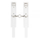 Наручники sLash Leather Standart Hand Cuffs, White