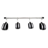 Розпірка з фіксаторами на руки та ноги DS Fetish, чорно-сіра, 57 см