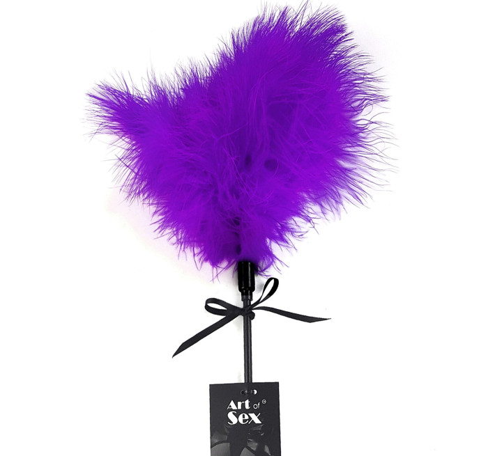 Щекоталка со шлепалкой Пика Art of Sex – Puff Peak, фиолетовая