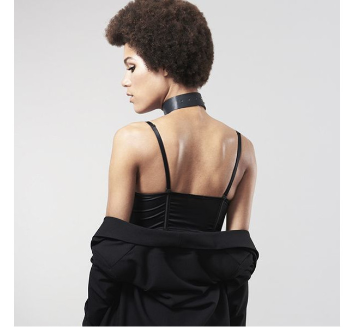 Чокер Bijoux Indiscrets MAZE Wide Chocker Черный