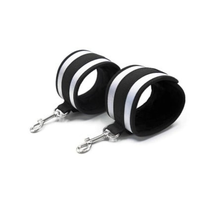 Розпірка з фіксаторами на руки та ноги DS Fetish, чорно-сіра, 57 см