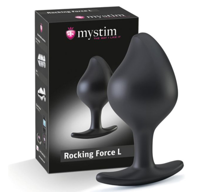 Силиконовая анальная пробка Mystim Rocking Force L для электростимулятора