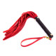Флоггер DS Fetish Leather flogger S red 27 см